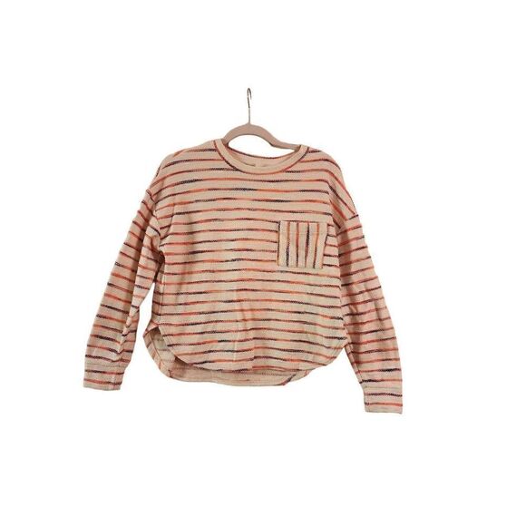 Loft Lou & Grey neon striped terry pocket top size small - Picture 1 of 8